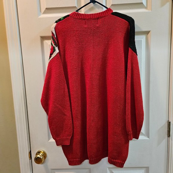 Women's Button Down Christmas Cardigan Sweater - Size XL - Picture 2 of 8